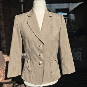 Alex Marie Neutral Professional Blazer Size 4